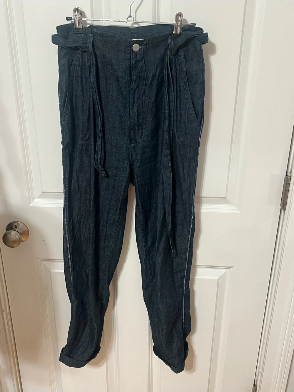 Sundry Denim Tie-Waist Chino-Style Pants